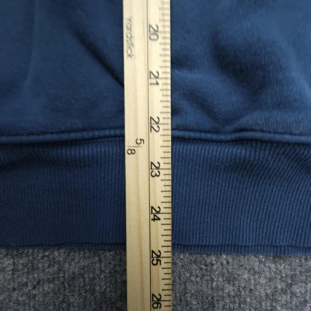 The North Face Hoodie‎ Mens Large Blue Pullover Fleece Graphic Logo Sweatshirt
